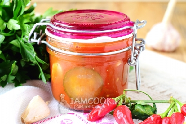 Фото огурцов в томатном соке на зиму
