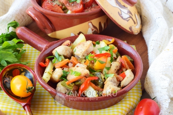 Рецепт овощного рагу с мясом и картошкой