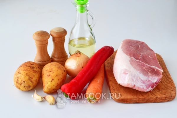 Ингредиенты для соуса с мясом и картошкой