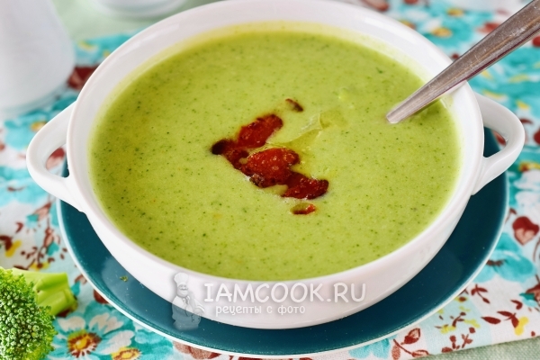 Рецепт супа-пюре (крем-супа) из брокколи со сливками