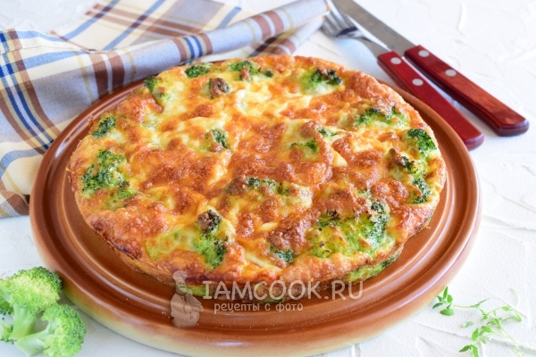Рецепт запеканки из брокколи с сыром и яйцами