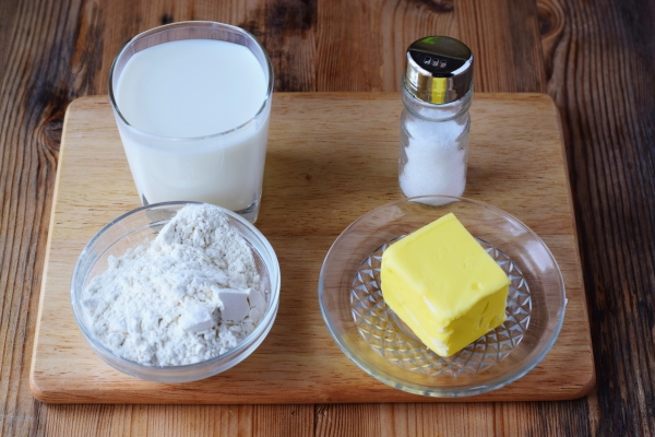 Ингредиенты для молочного соуса для котлет