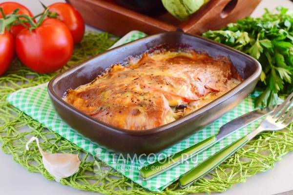 Курица с баклажанами и помидорами в духовке – пошаговый рецепт приготовления с фото