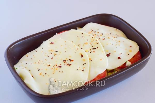 Курица с картошкой, помидорами и баклажанами