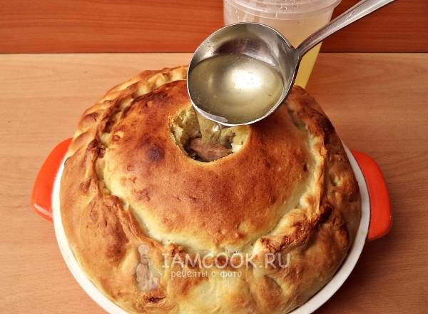 Влить бульон