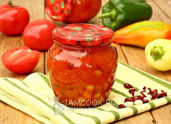 Рецепт лечо с фасолью на зиму