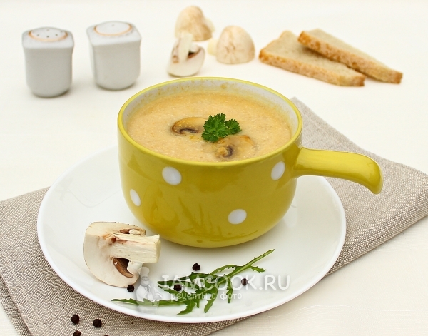 Рецепт супа-пюре из курицы и шампиньонов