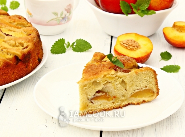 Рецепт пирога с нектаринами в духовке