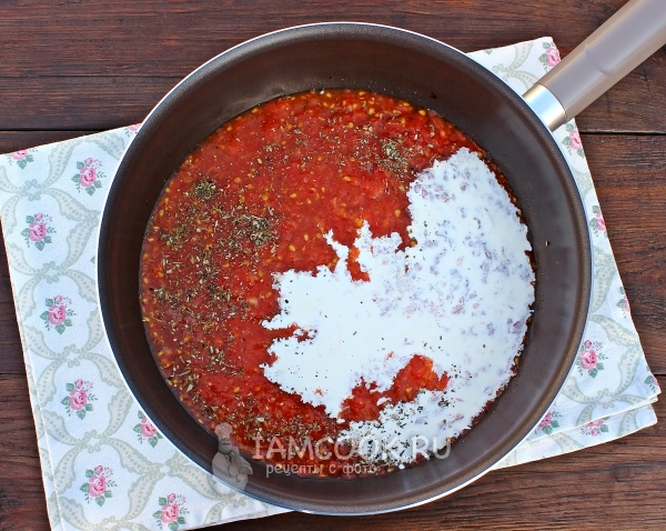 Приготовить томатно-сливочный соус