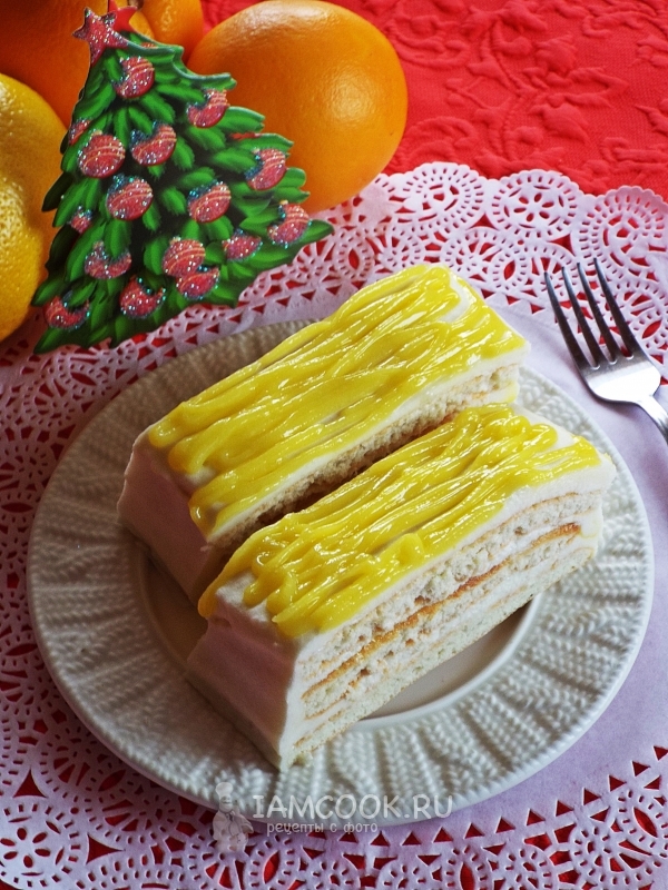 Фото лимонного пирожного