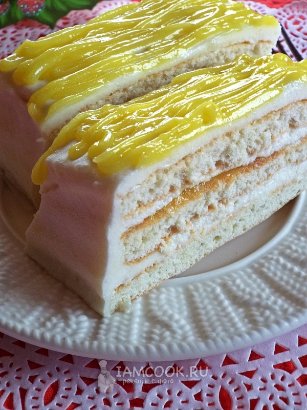 Рецепт лимонного пирожного