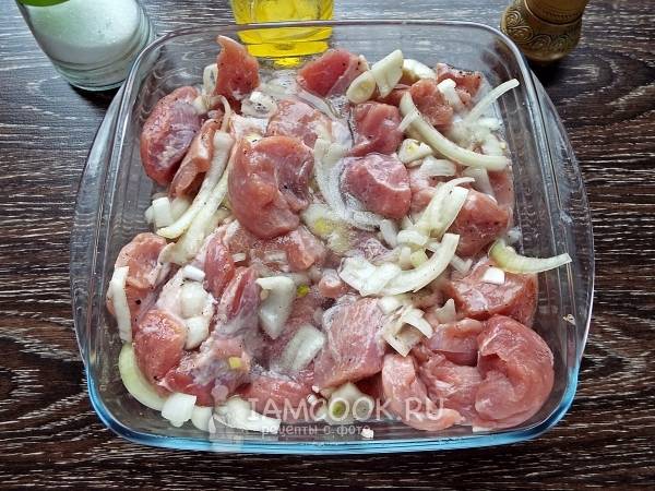 Шашлык из свинины пошагово — рецепты маринада мяса без уксуса — фотодетки.рф