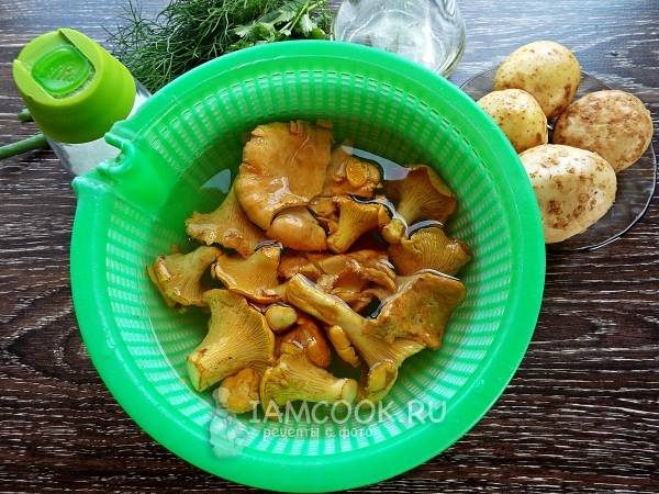 Жареная картошка с замороженными грибами рецепт – Русская кухня: Основные блюда. «Еда»