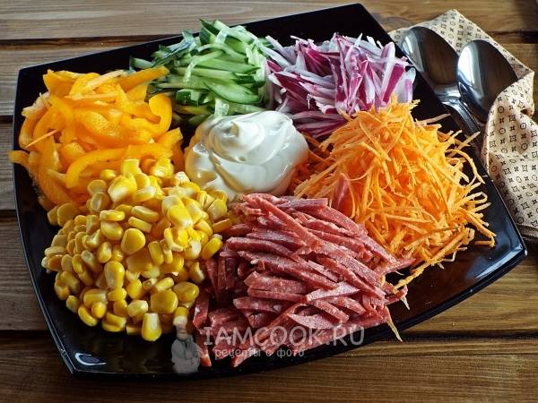Салат кучками «Ералаш» - 8 ЛОЖЕК | Рецепт | Национальная еда, Еда, Рецепты еды