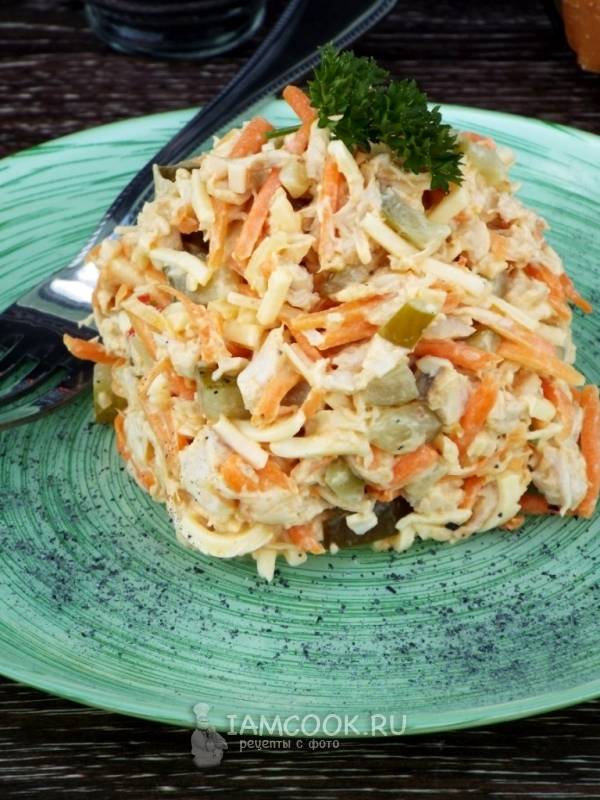 Пикантный салат из огурцов – рецепт Видео кулинария