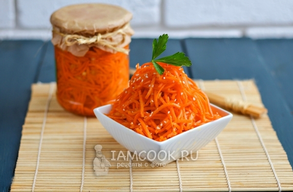 Фото моркови по-корейски на зиму