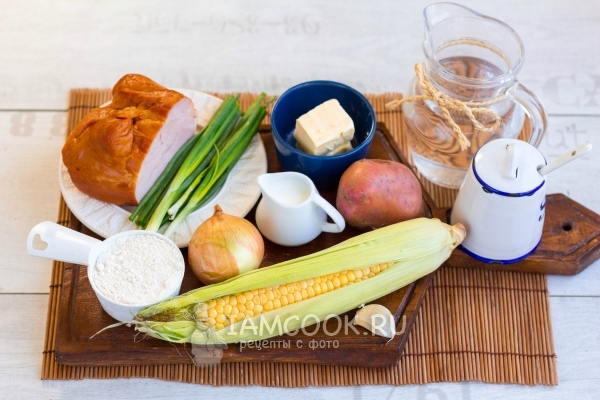 Ингредиенты для кукурузного чаудера (Corn Chowder)