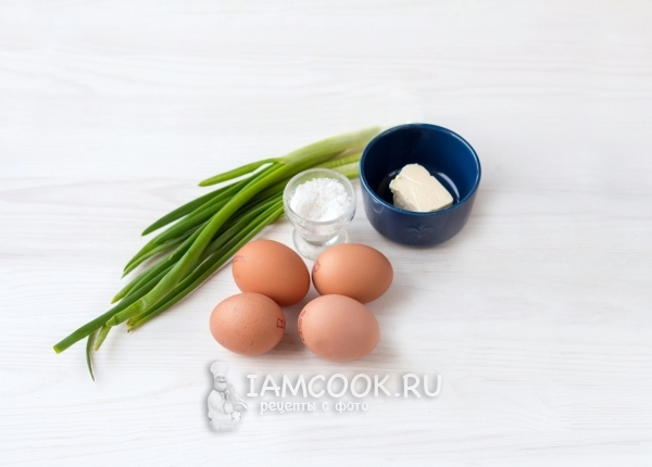 Ингредиенты для яиц скрэмбл