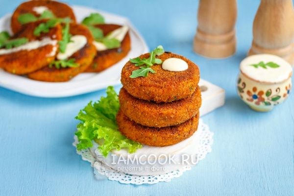 Фото вкусных постных морковных котлет