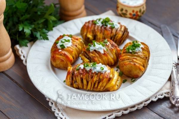 Картошка-гармошка вкусный запеченный картофель в духовке