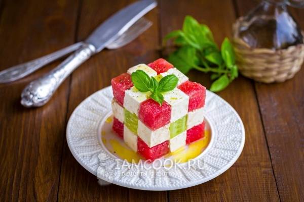 12 рецептов освежающих и вкусных салатов из арбуза - Пикник от Гранд кулинара