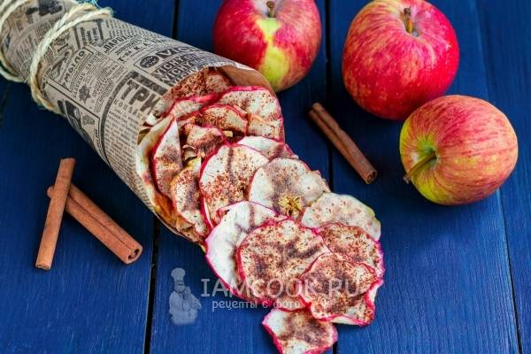 Чипсы из яблок – пошаговый рецепт приготовления с фото
