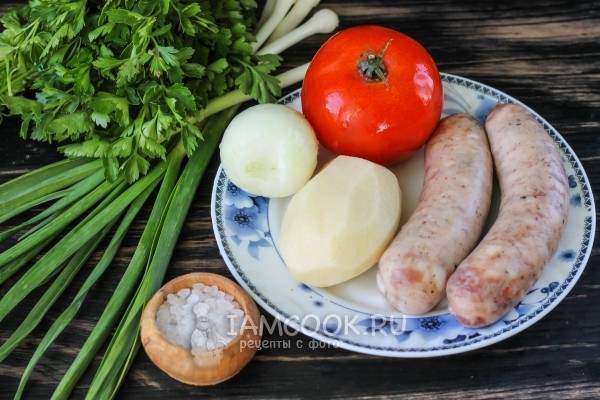 Купаты с овощами в духовке | Рецепты с фото