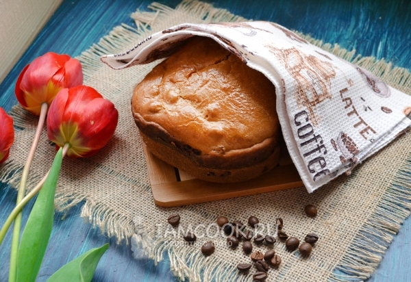 Фото кофейного хлеба к завтраку в хлебопечке
