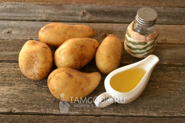 Ингредиенты для картофеля фри в духовке