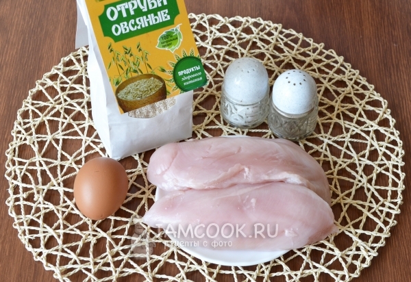 Ингредиенты для куриных наггетсов по Дюкану 
