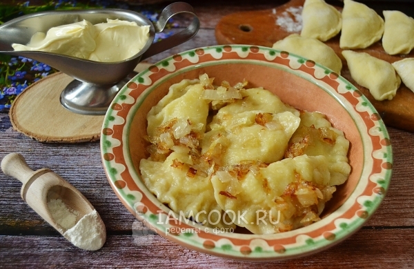 Рецепт вареников с картошкой на кефире