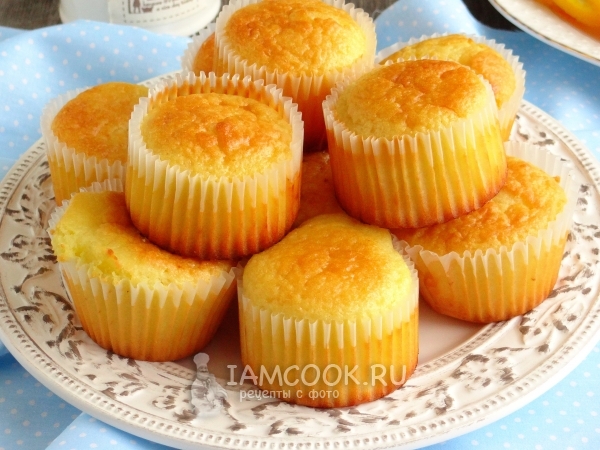 Рецепт ванильных кексов с апельсиновым соком