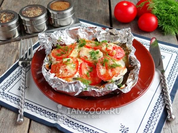 Филе горбуши в духовке с помидорами и картофелем - рецепт автора Наталья