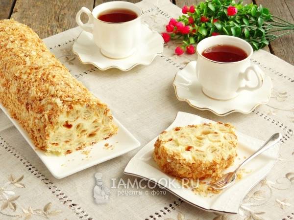 Торт «Полено» со сгущенкой — простой и оригинальный рецепт