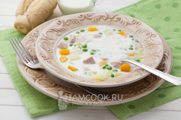 Рецепт супа с вареной колбасой