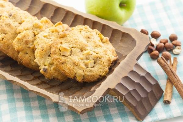 Печенье с Орехами и Яблоками из Миндальной Муки | evakuatoregorevsk.ru