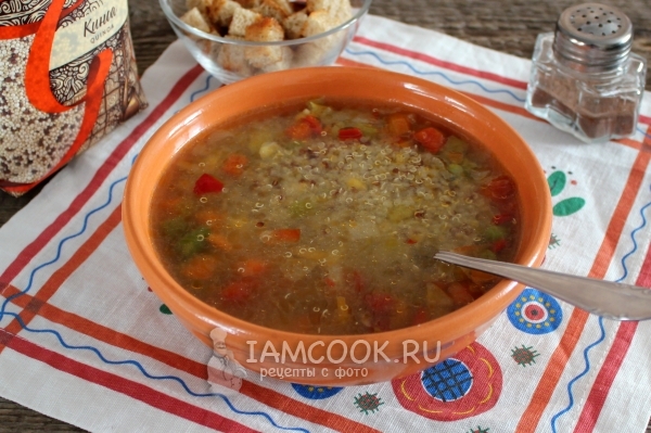 Фото овощного супа с киноа