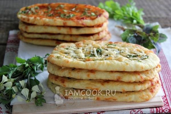 Лепешки с сыром в духовке