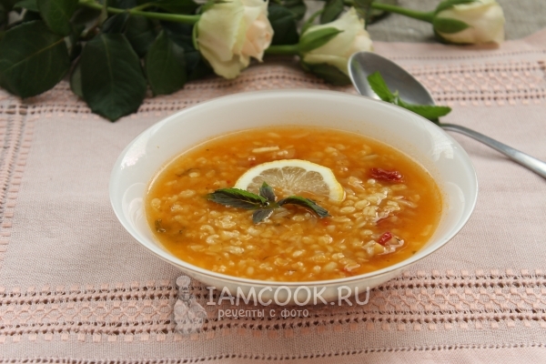 Рецепт турецкого супа с булгуром и чечевицей Эзо чорбаси (суп невесты)