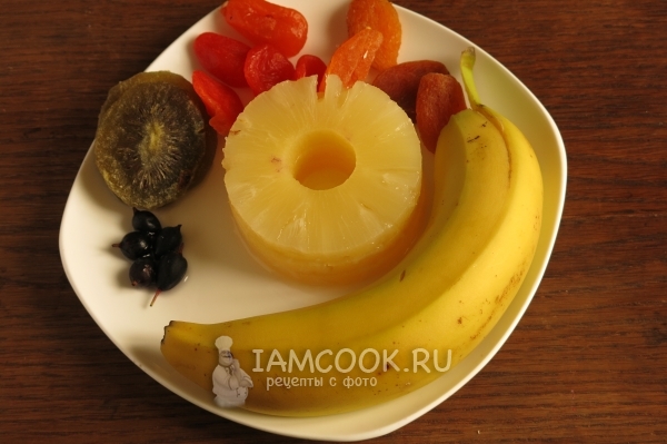 Ингредиенты для десертного ананасового кольца «Цыплёнок»