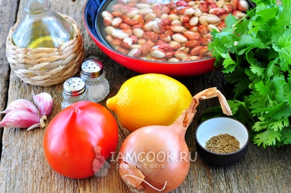 Ингредиенты для приготовления египетской закуски Фул медамес