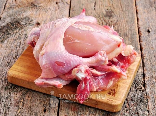 Курица фаршированная блинами пошаговый рецепт