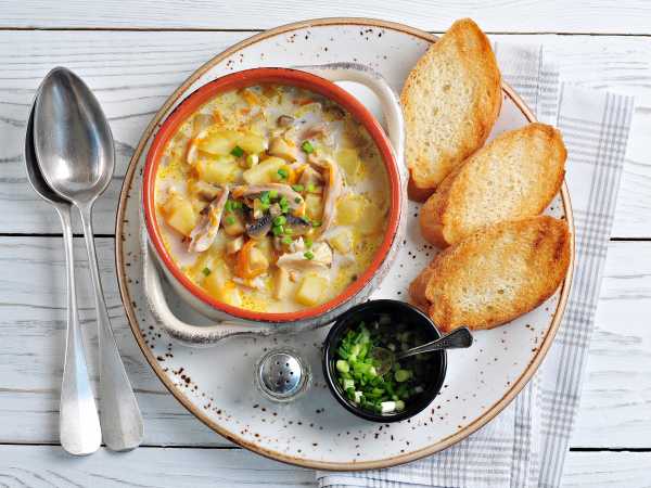 Грибной суп со сливками: рецепт с фото