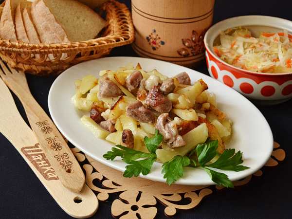 Вариант 2: Быстрый рецепт жареной картошки с мясом на сковороде