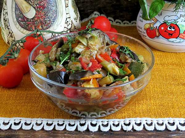 Соте из овощей на сковороде с баклажанами: рецепт и секреты приготовления
