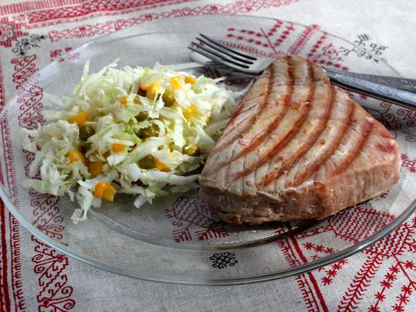 Стейк из тунца — рецепт с фото пошагово