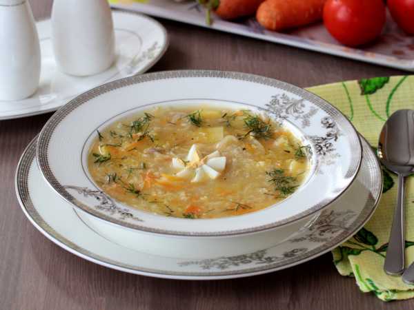 Суп с пшеном, рецепт с фото. Как варить куриный суп с пшеном, яйцом и