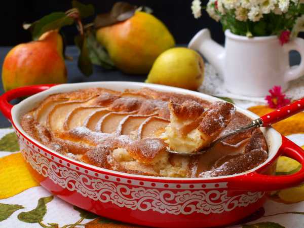 Грушевый пирог - 4 вкусных домашних рецепта с фото