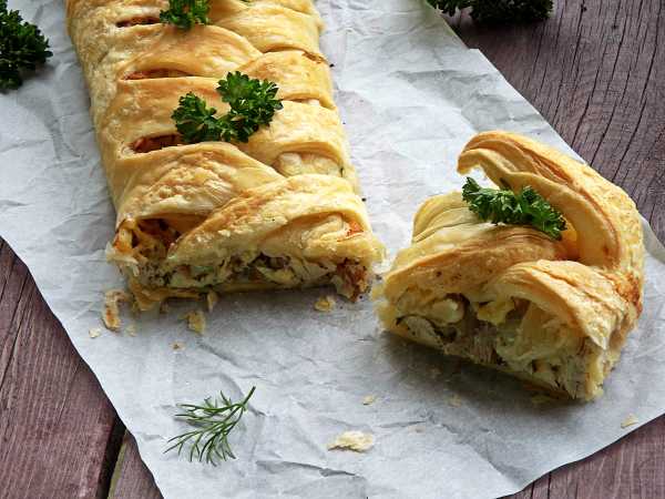 Вкусно и быстро: Пирог с баклажанами и сыром 