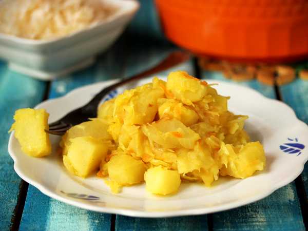 Картошка с капустой - рецепты приготовления
